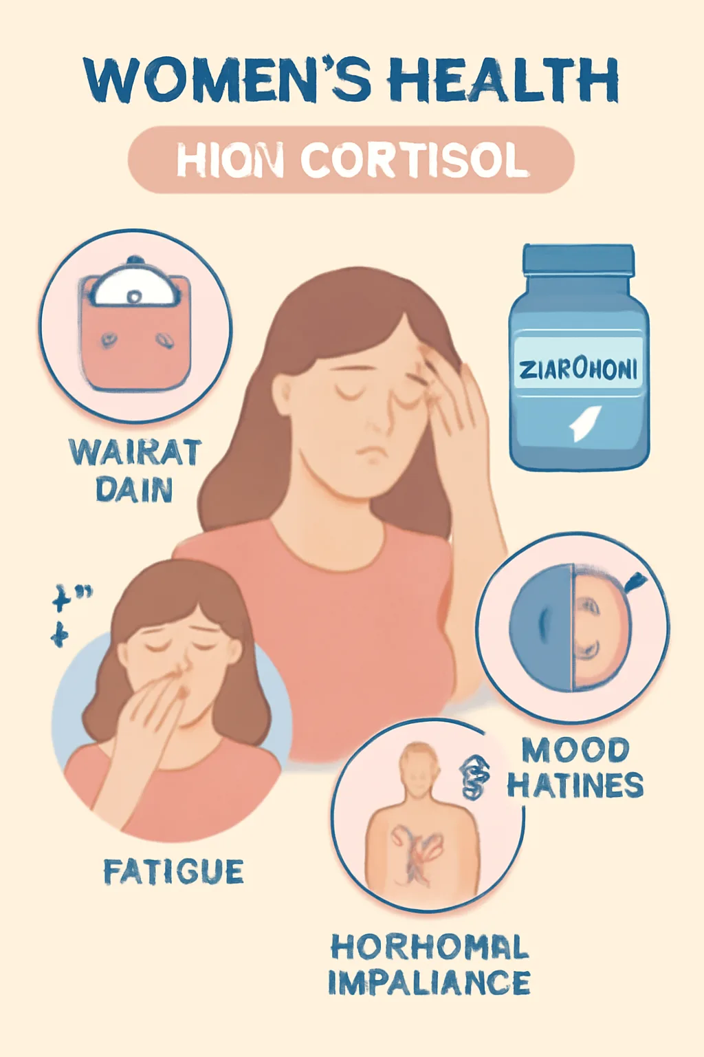 signs of high cortisol in women symptoms guide