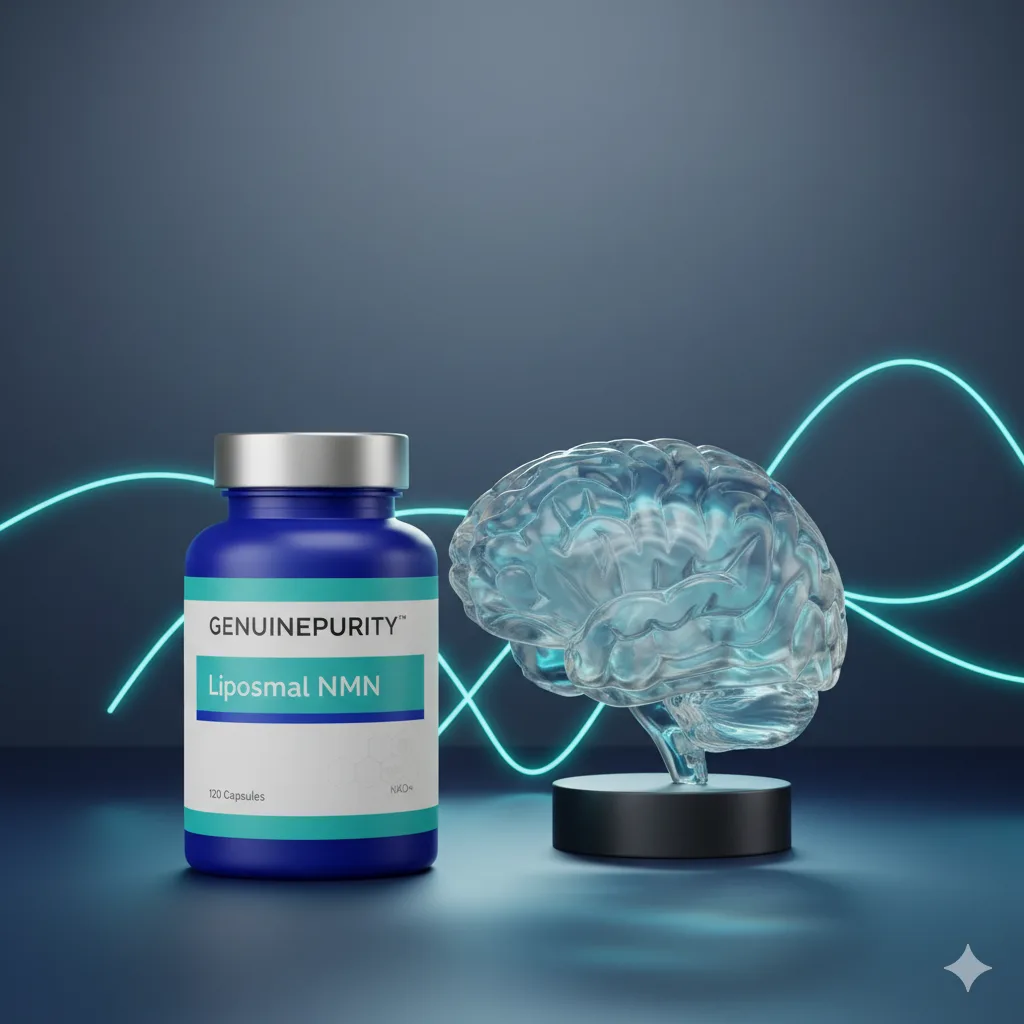 Scientific guide to nmn cognitive benefits, showing how NAD+ boosters support brain health and neurovascular function.