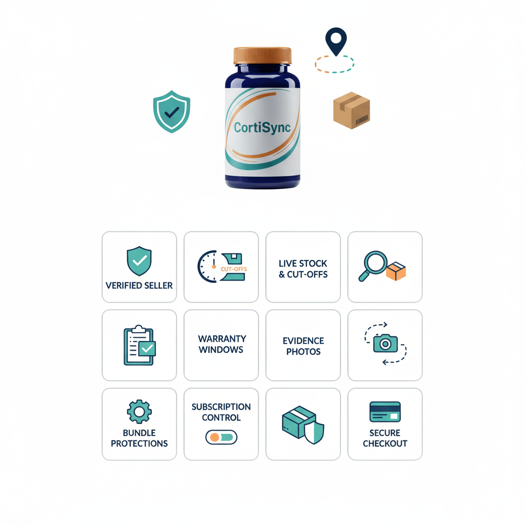 Checklist for Vetting CortiSync Providers Infographic checklist for vetting CortiSync providers, covering warranty, shipping, and security.